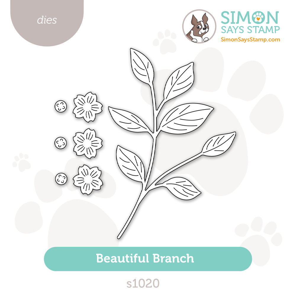 Simon Says Stamp Beautiful Branch Wafer Dies s1020 Happy Camper