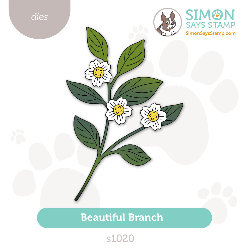 Simon Says Stamp Beautiful Branch Wafer Dies s1020 Happy Camper