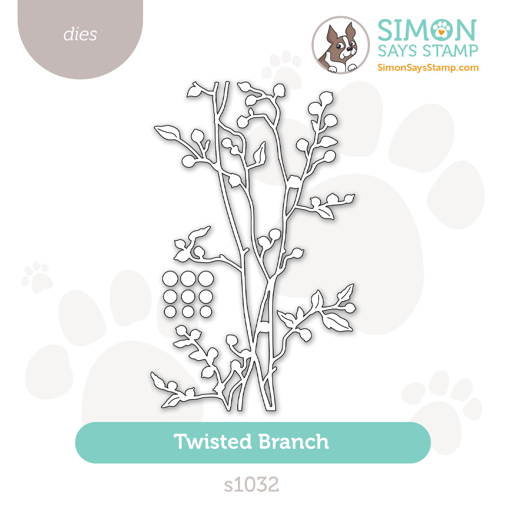 Simon Says Stamp Twisted Branch Wafer Die s1032 Sugar And Spice