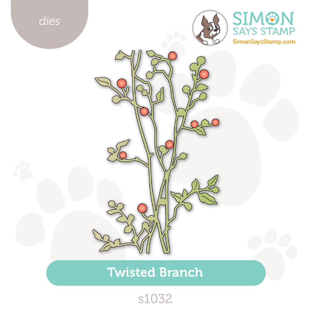 Simon Says Stamp Twisted Branch Wafer Die s1032 Sugar And Spice