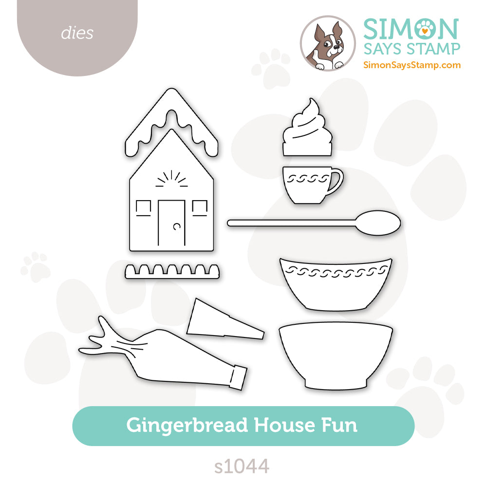 Simon Says Stamp Gingerbread House Fun Wafer Dies s1044 Sugar And Spice