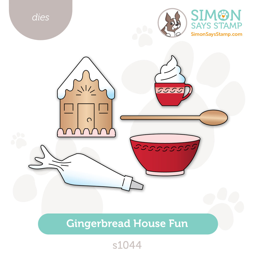 Simon Says Stamp Gingerbread House Fun Wafer Dies s1044 Sugar And Spice