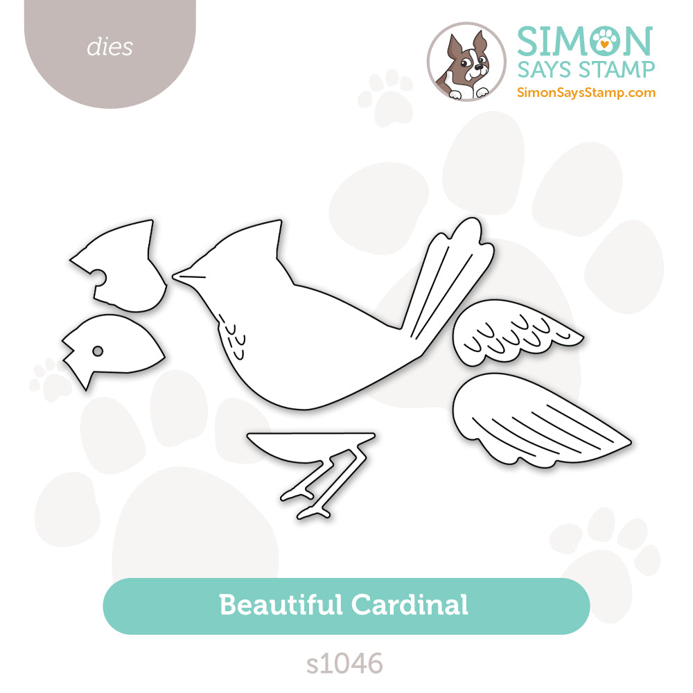 Simon Says Stamp Beautiful Cardinal Wafer Die s1046 Sugar And Spice