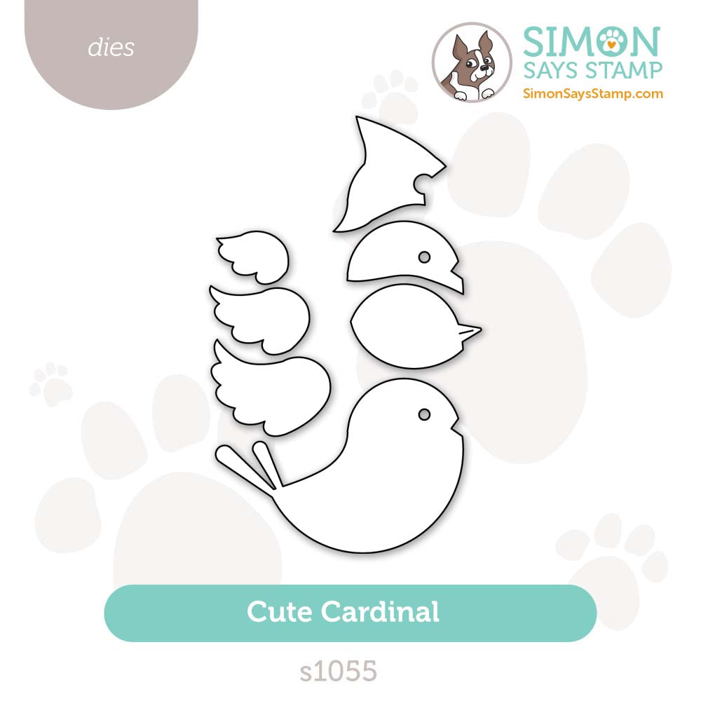 Simon Says Stamp Cute Cardinal Wafer Dies s1055 STAMPtember