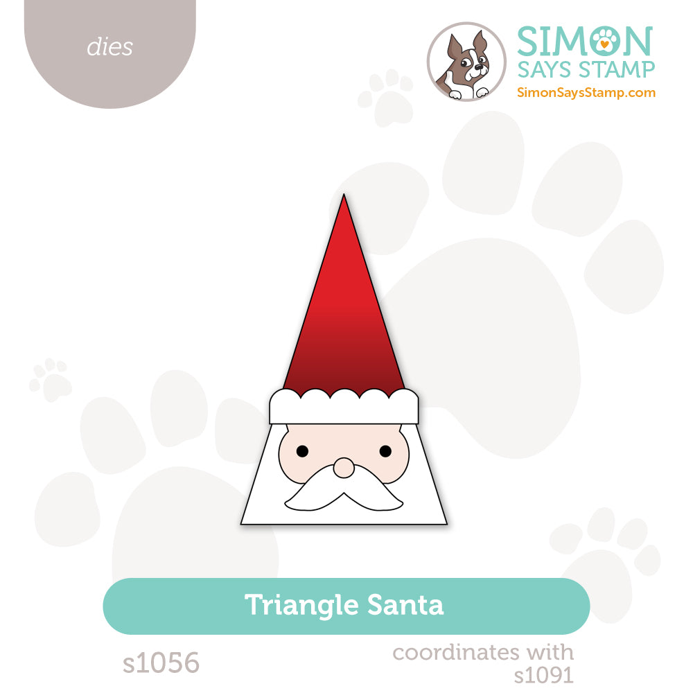 Simon Says Stamp Triangle Santa Wafer Die s1056 And Everything Nice