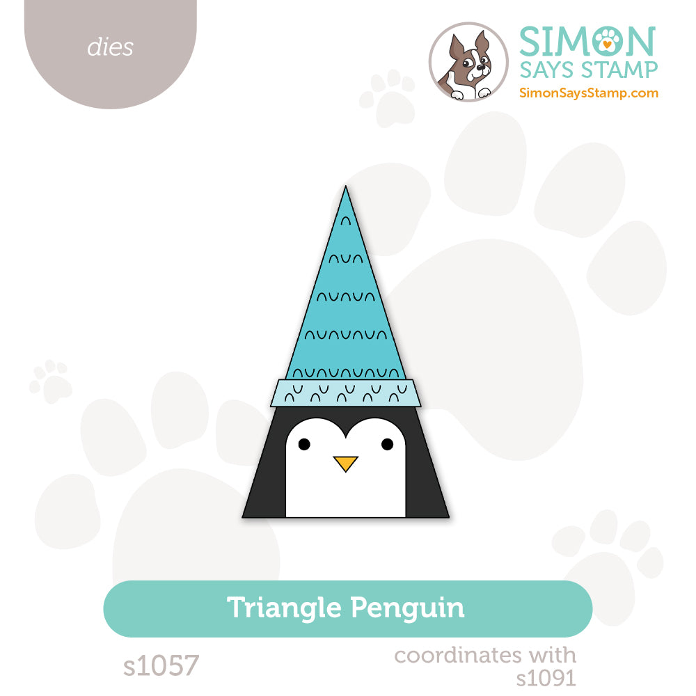 Simon Says Stamp Triangle Penguin Wafer Die s1057 And Everything Nice