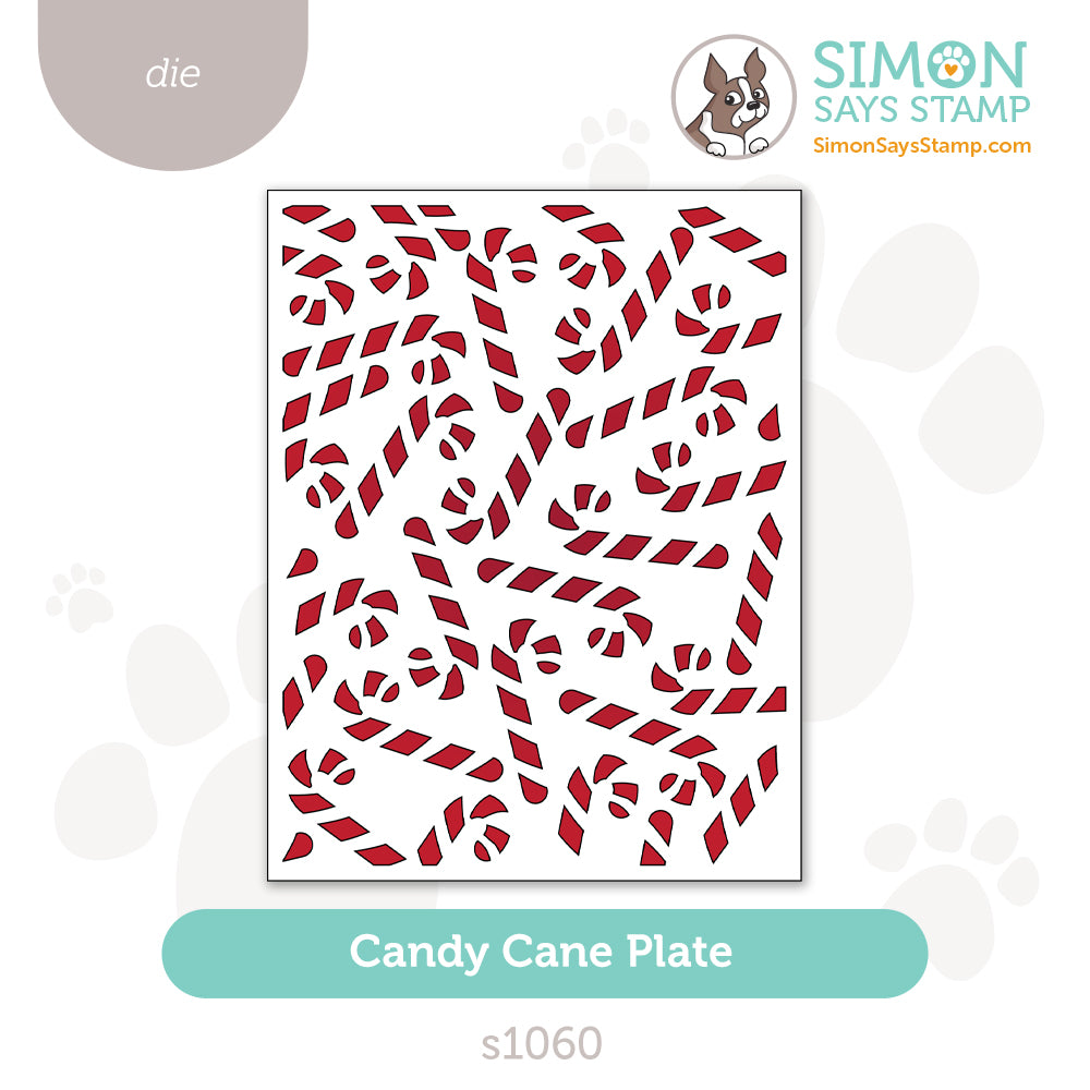 Simon Says Stamp Candy Cane Plate Wafer Die s1060 Sugar And Spice