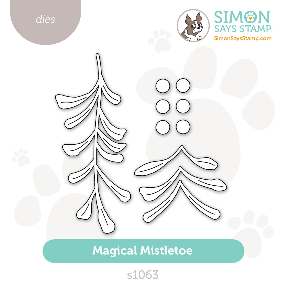 Simon Says Stamp Magical Mistletoe Wafer Dies s1063 And Everything Nice