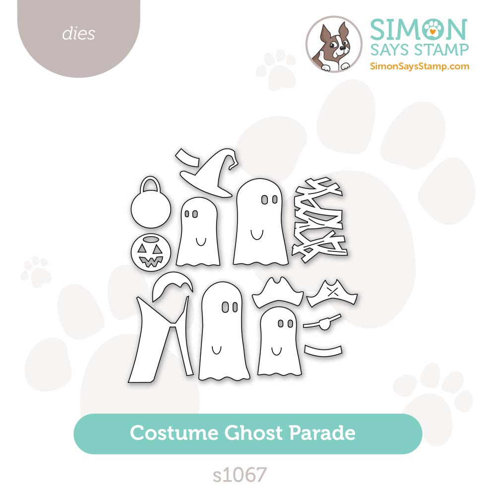 Simon Says Stamp Costume Ghost Parade Wafer Dies s1067 STAMPtember