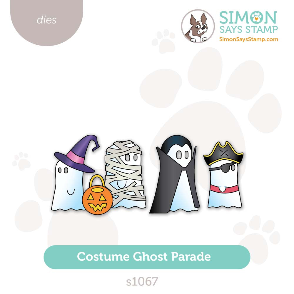 Simon Says Stamp Costume Ghost Parade Wafer Dies s1067 STAMPtember