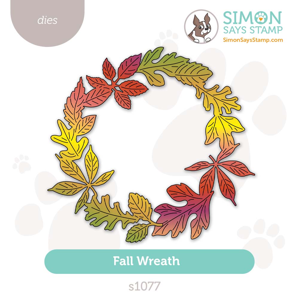 Simon Says Stamp Fall Wreath Wafer Dies s1077 STAMPtember