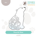 Simon Says Stamp Flourish Bear Wafer Dies s1078 DieCember