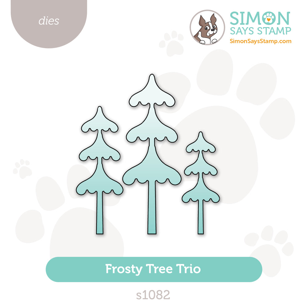 Simon Says Stamp Frosty Tree Trio Wafer Die s1082 And Everything Nice