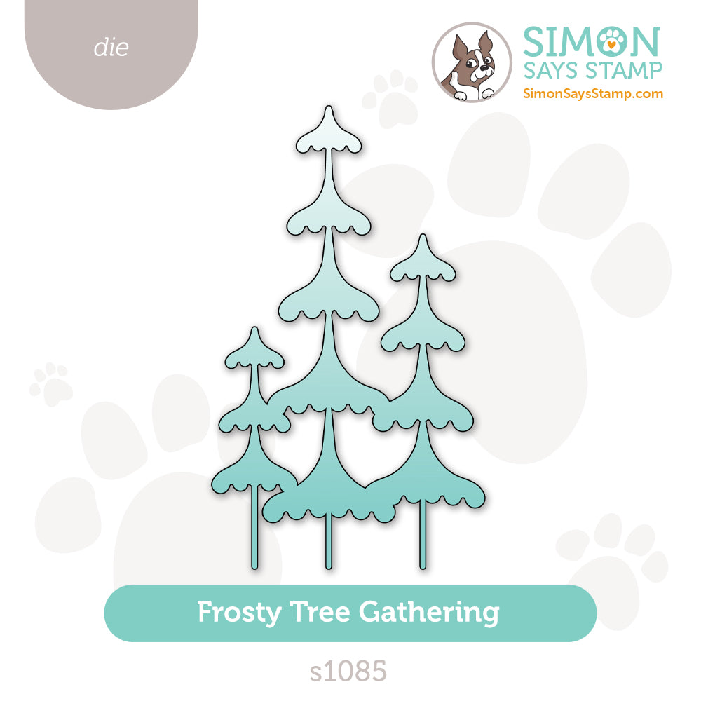 Simon Says Stamp Frosty Tree Gathering Wafer Die s1085 And Everything Nice
