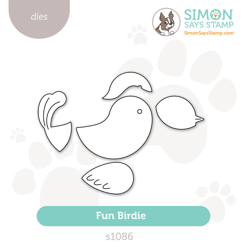 Simon Says Stamp Fun Birdie Wafer Die s1086 Happy Camper