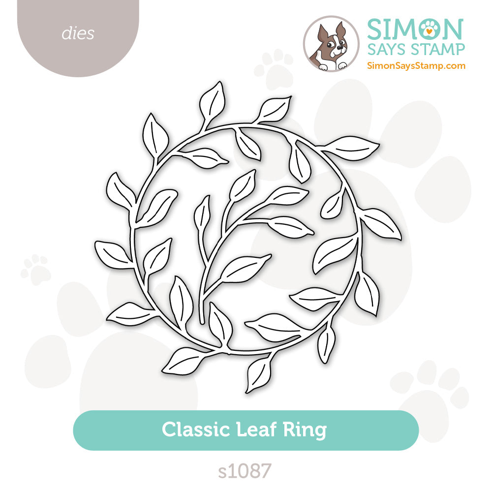 Simon Says Stamp Classic Leaf Ring Wafer Dies s1087 DieCember