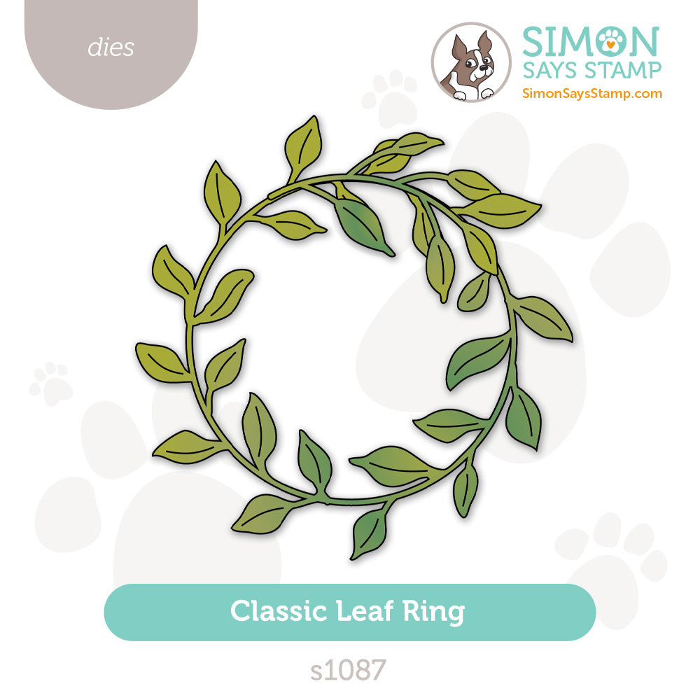 Simon Says Stamp Classic Leaf Ring Wafer Dies s1087 DieCember