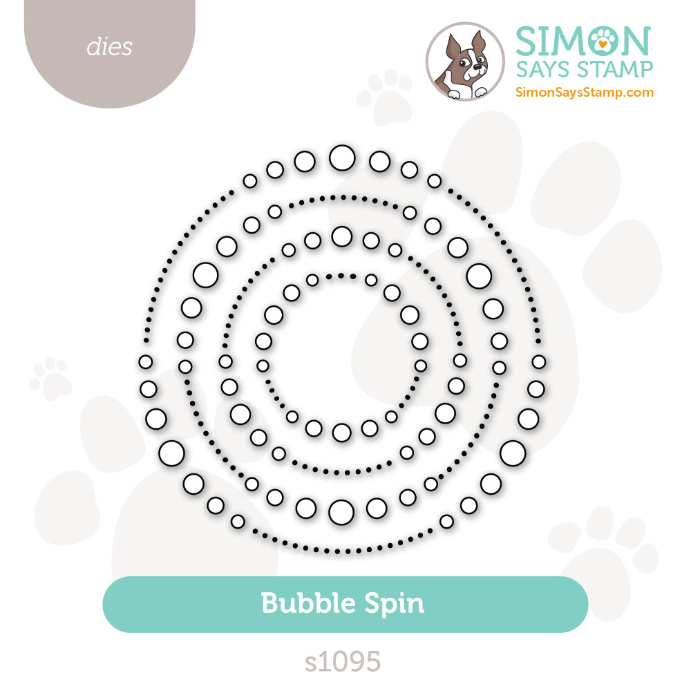 Simon Says Stamp Bubble Spin Wafer Dies s1095 Beautiful Moments