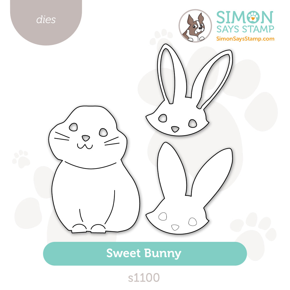 Simon Says Stamp Sweet Bunny Wafer Dies s1100 Beautiful Moments