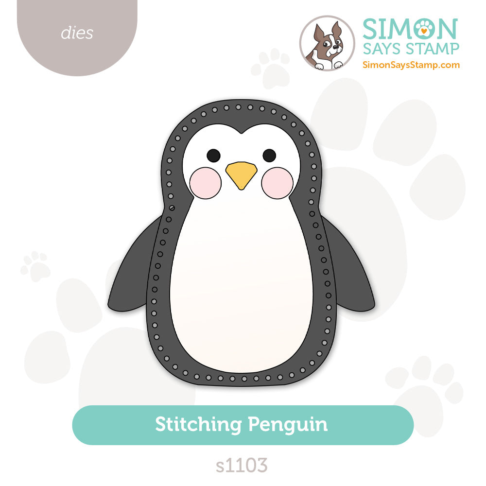 Simon Says Stamp Stitching Penguin Wafer Dies s1103 DieCember