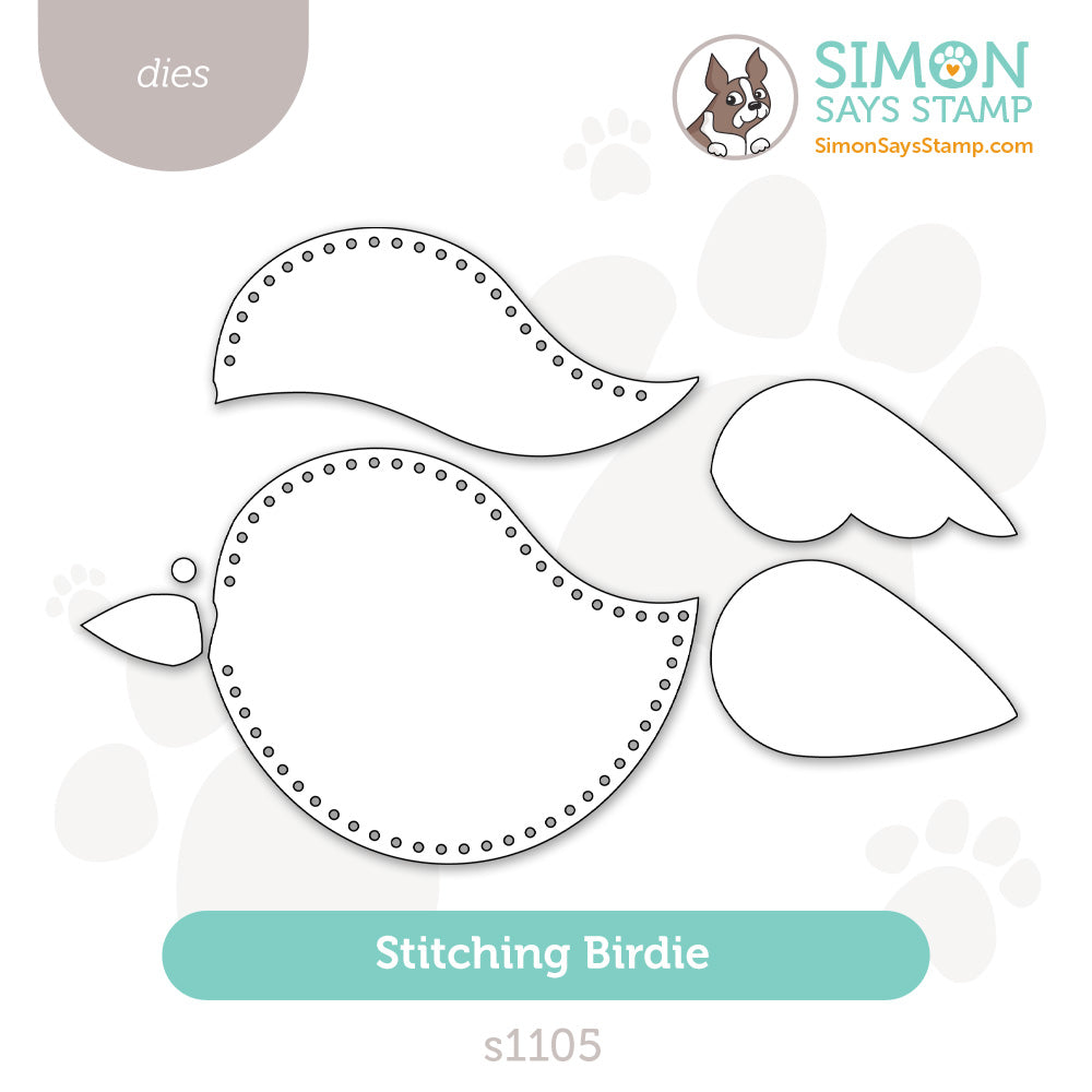 Simon Says Stamp Stitching Birdie Wafer Dies s1105 DieCember
