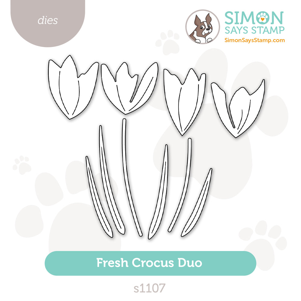 Simon Says Stamp Fresh Crocus Duo Wafer Dies s1107 In My Heart