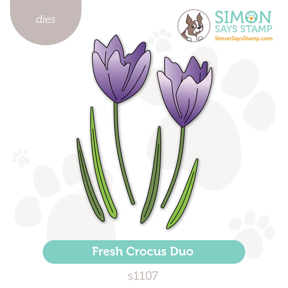 Simon Says Stamp Fresh Crocus Duo Wafer Dies s1107 In My Heart