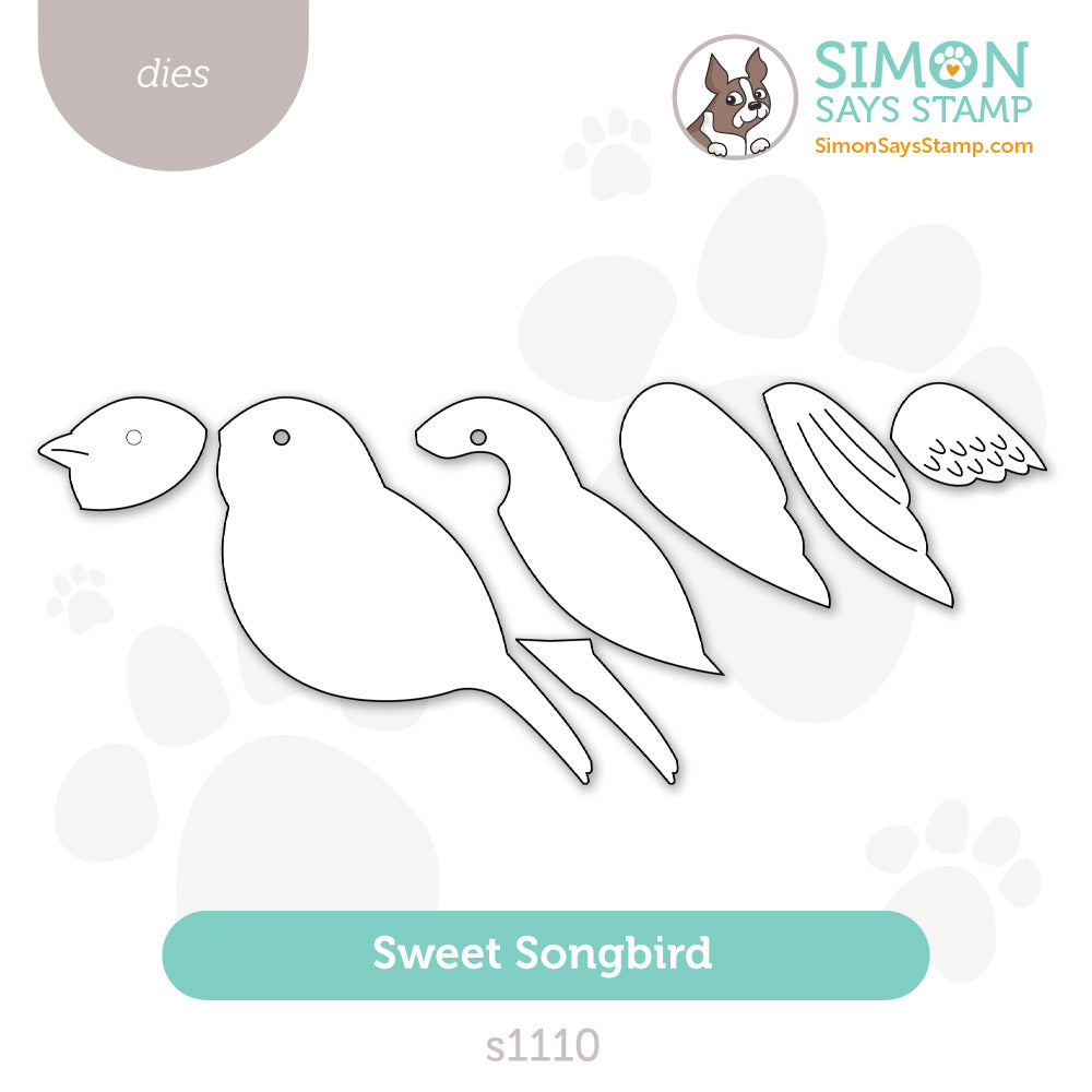 Simon Says Stamp Sweet Songbird Wafer Dies s1110 DieCember