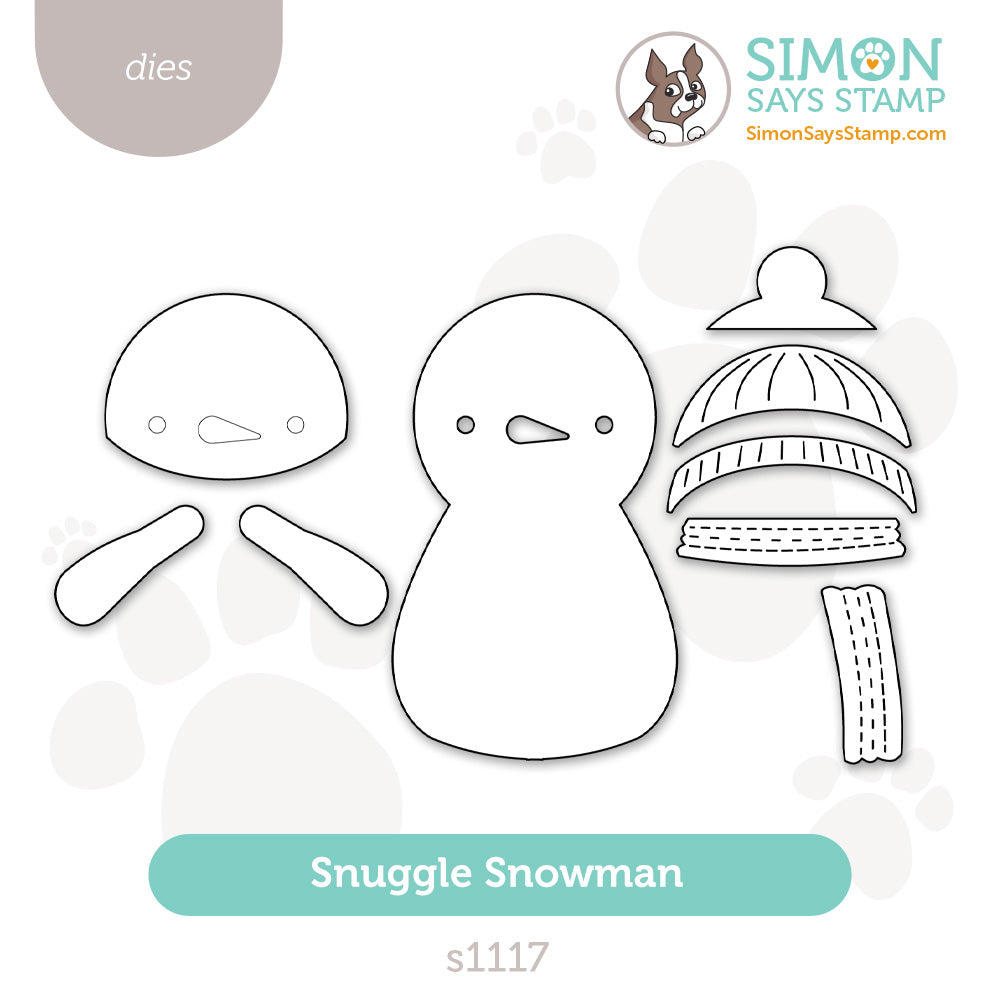 Simon Says Stamp Snuggle Snowman Wafer Dies s1117 DieCember