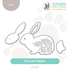 Simon Says Stamp Flourish Rabbit Wafer Dies s1122 Beautiful Moments