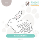 Simon Says Stamp Flourish Rabbit Wafer Dies s1122 Beautiful Moments