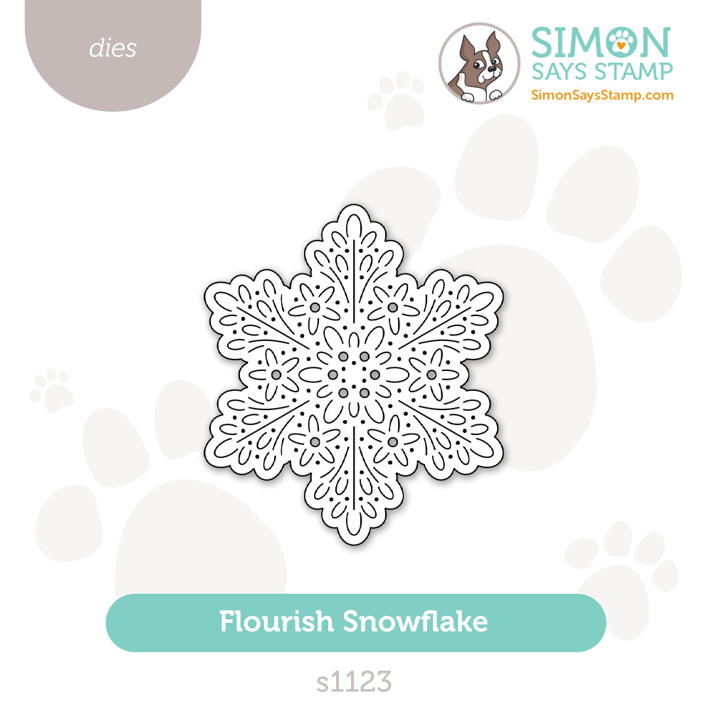 Simon Says Stamp Flourish Snowflake Wafer Dies s1123 DieCember