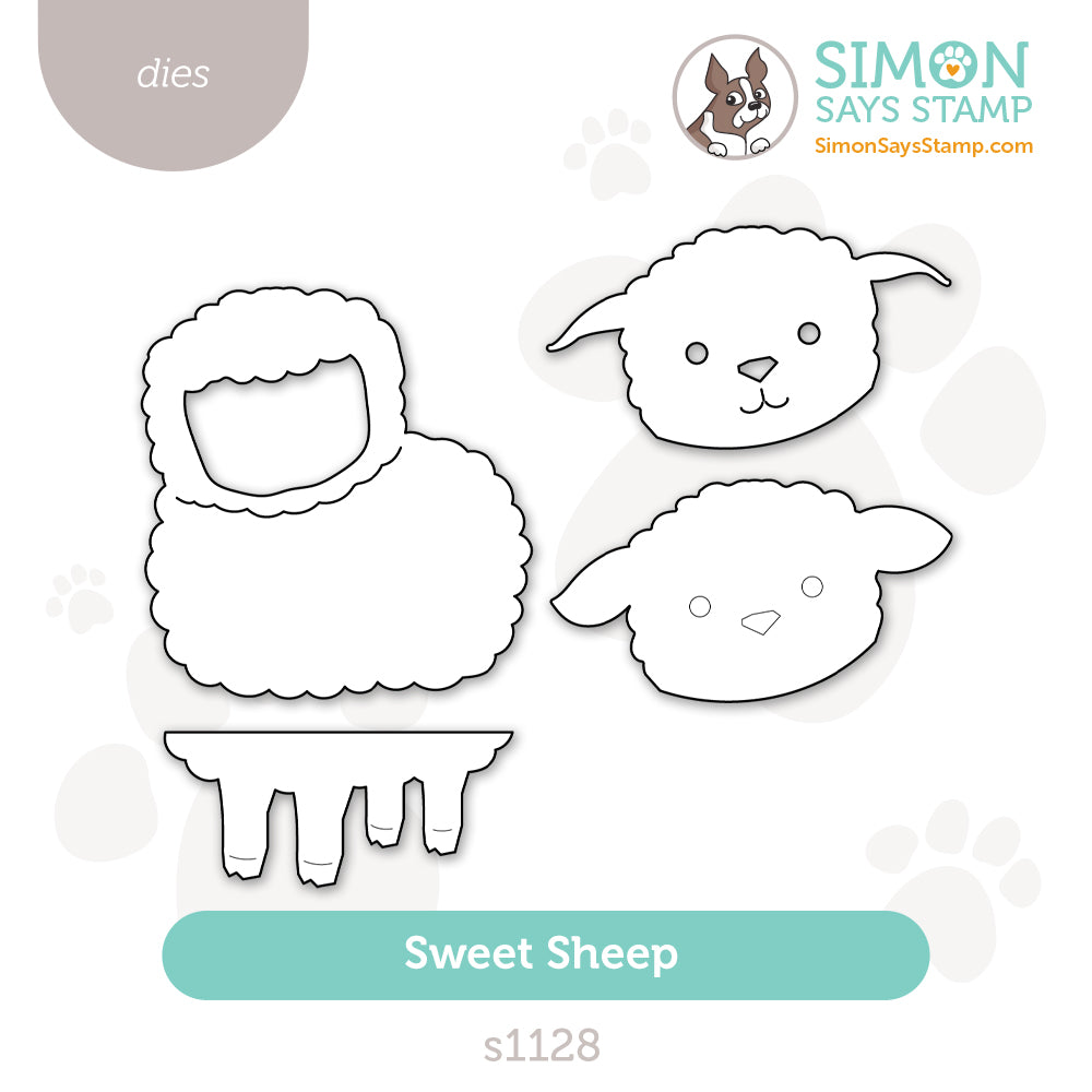 Simon Says Stamp Sweet Sheep Wafer Dies s1128 Beautiful Moments