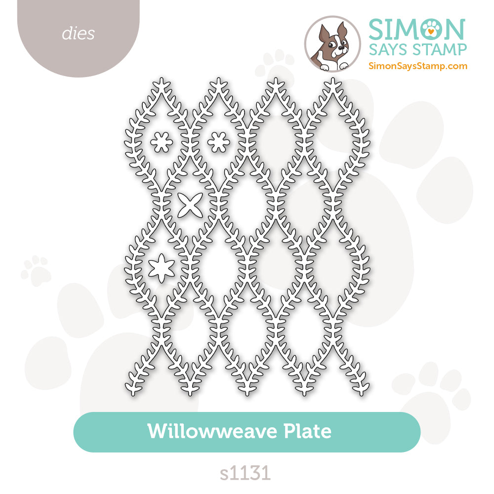 Simon Says Stamp Willowweave Plate Wafer Dies s1131 Always There