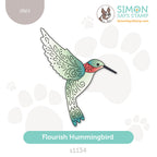 Simon Says Stamp Flourish Hummingbird Wafer Dies s1134 Every Happiness