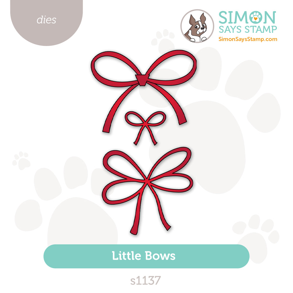 Simon Says Stamp Little Bows Wafer Dies s1137 In My Heart