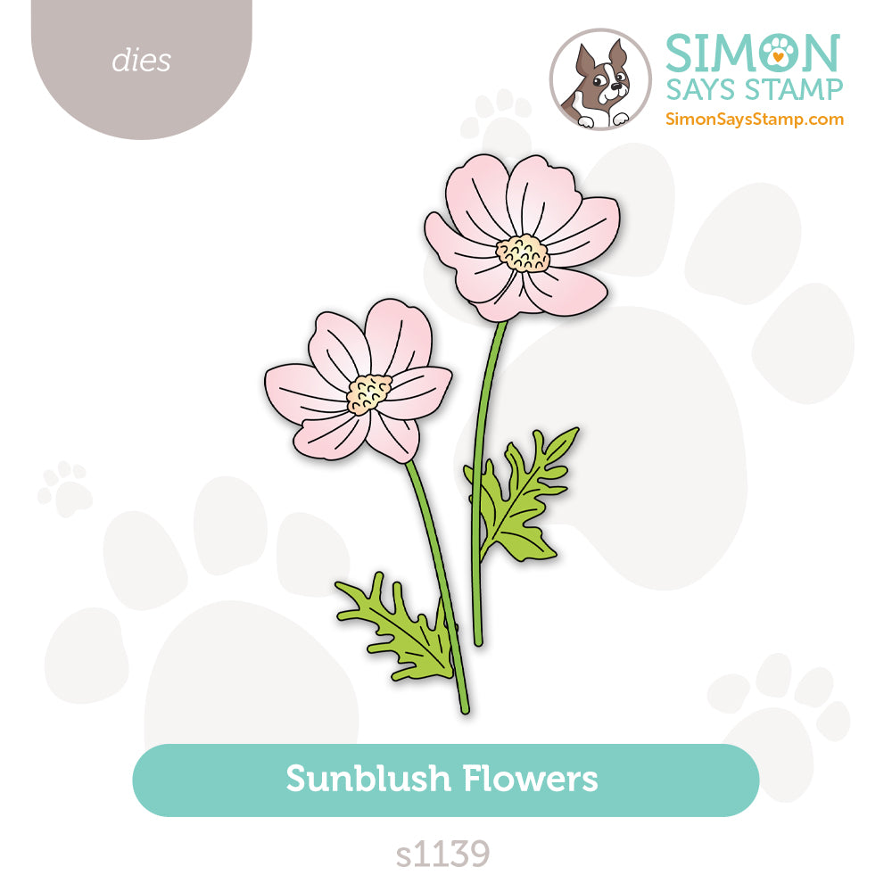 Simon Says Stamp Sunblush Flowers Die Set Simon Says Stamp Sunblush Flowers Die Set