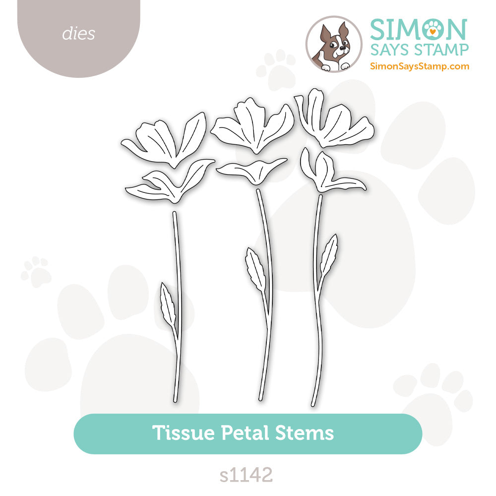 Simon Says Stamp Tissue Petal Stems Wafer Dies s1142 Every Happiness