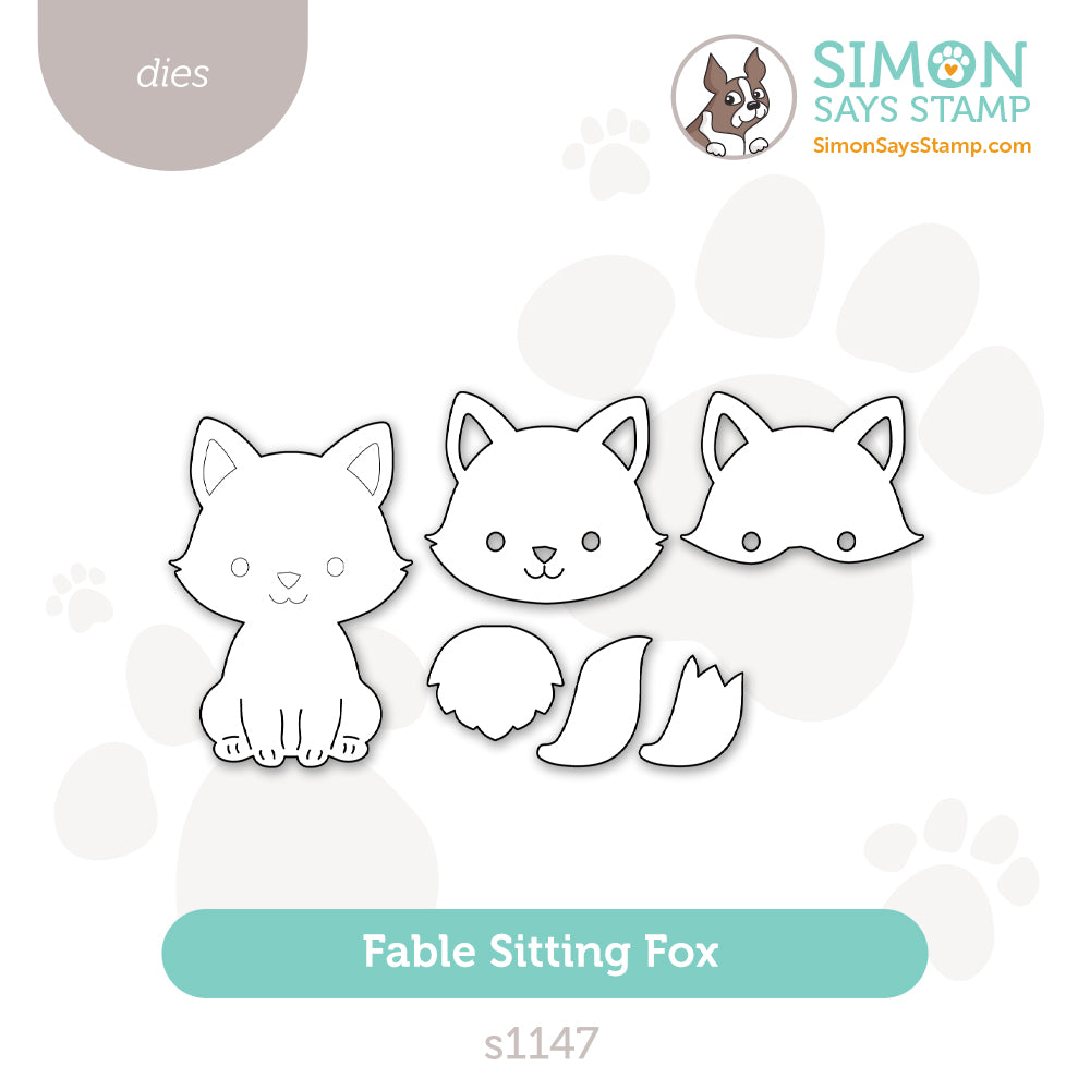 Simon Says Stamp Fable Sitting Fox Wafer Dies s1147 Stamptember