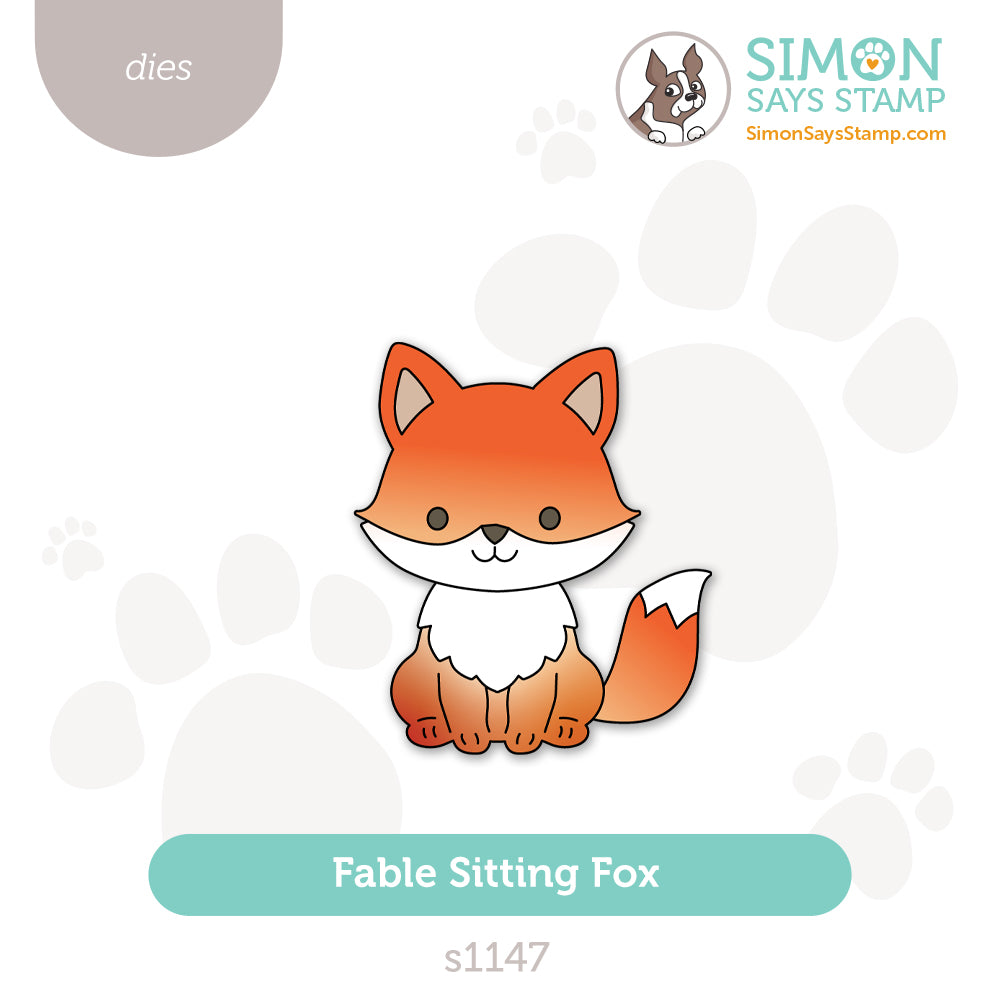 Simon Says Stamp Fable Sitting Fox Wafer Dies s1147 Stamptember