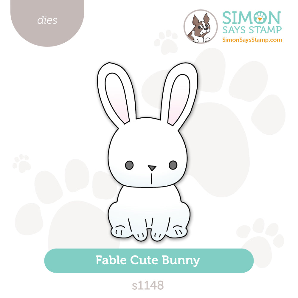 Simon Says Stamp Fable Cute Bunny Wafer Dies s1148 Beautiful Moments
