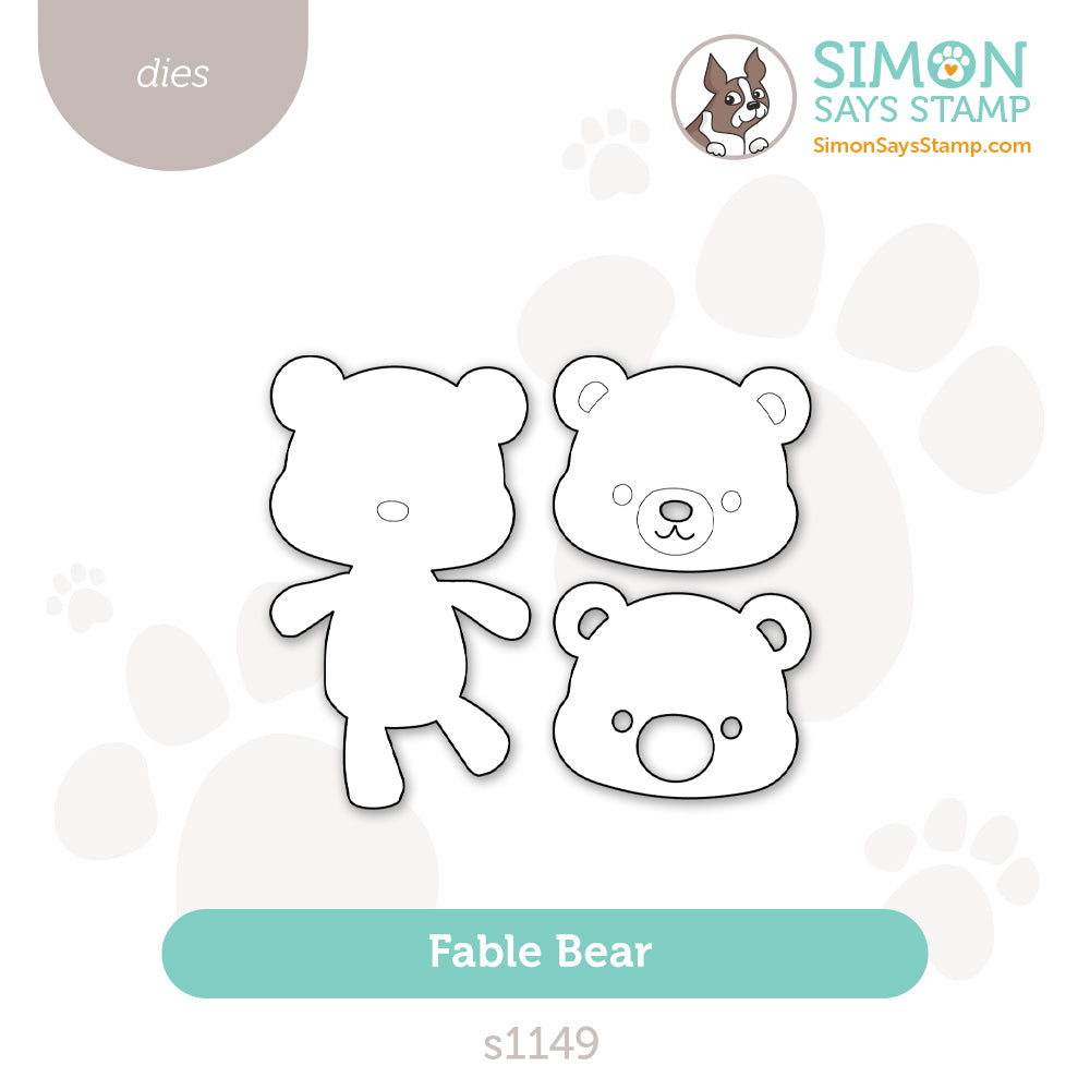 Simon Says Stamp Fable Bear Wafer Dies s1149 Always There
