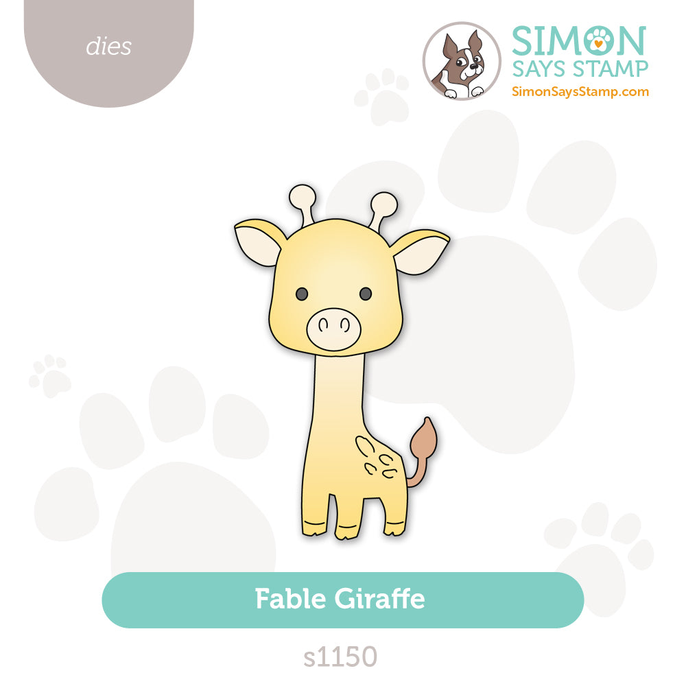 Simon Says Stamp Fable Giraffe Wafer Dies s1150 Always There