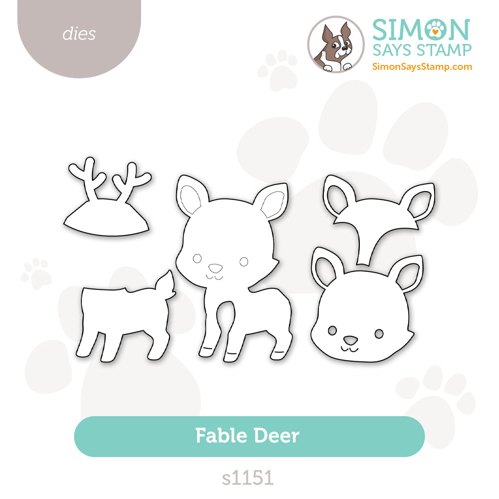 Simon Says Stamp Fable Deer Wafer Dies s1151 Stamptember