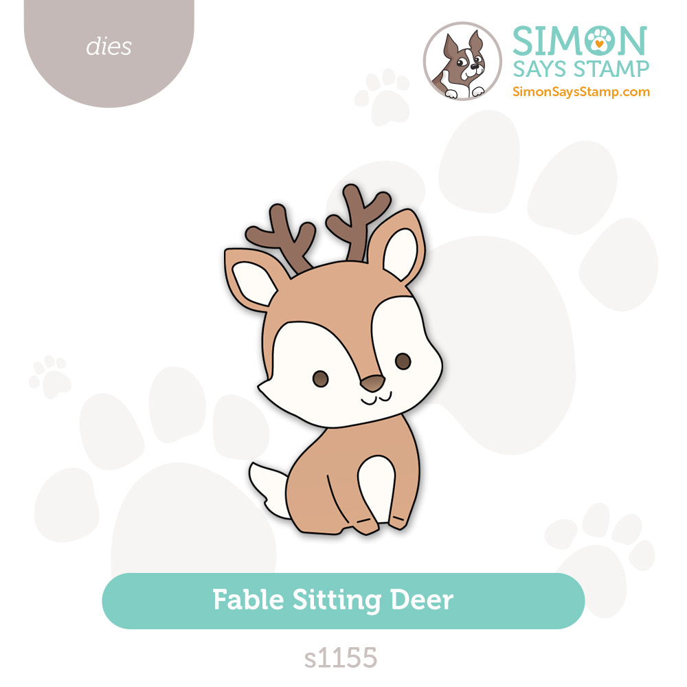 Simon Says Stamp Fable Sitting Deer Wafer Dies s1155 Stamptember