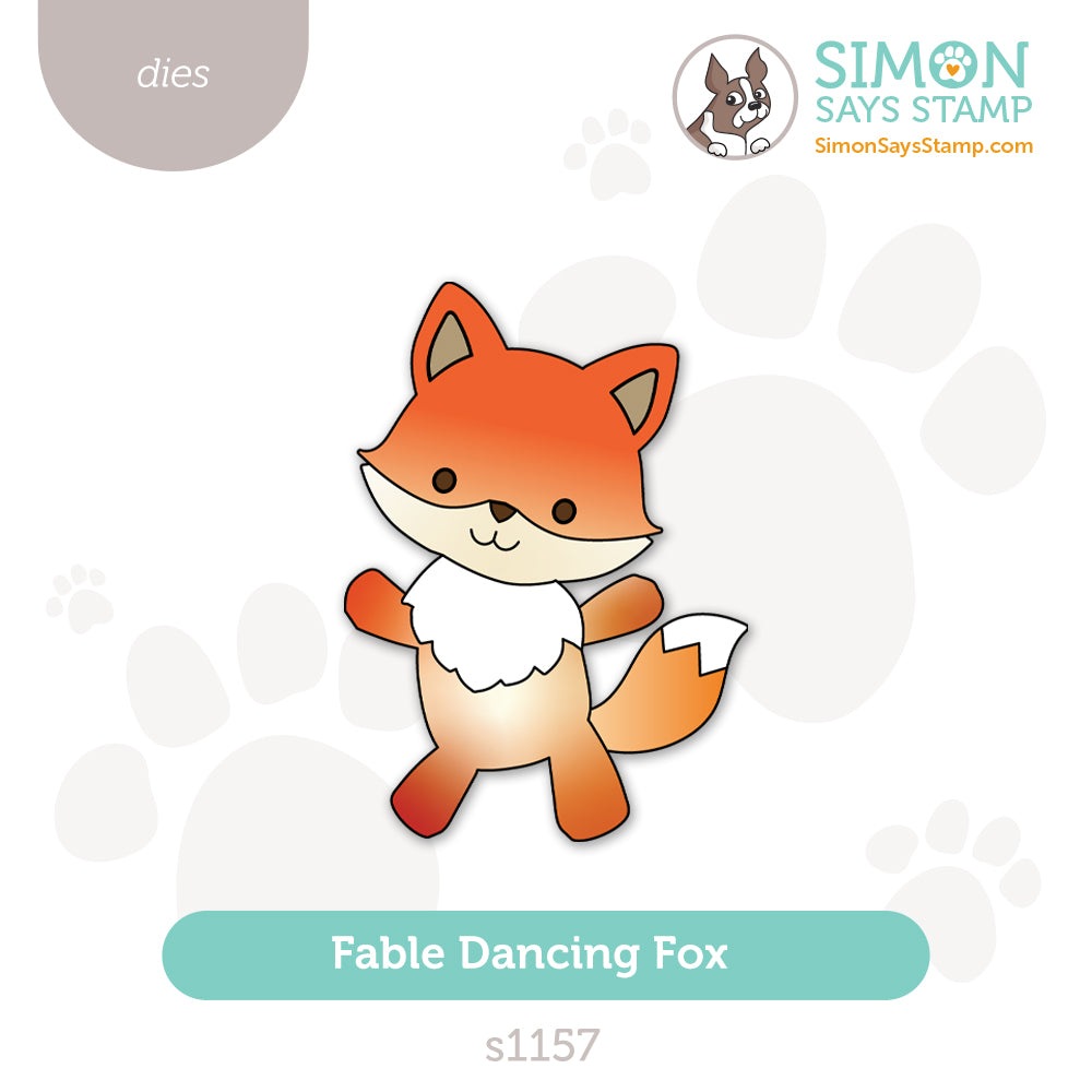 Simon Says Stamp Fable Dancing Fox Wafer Dies s1157 Stamptember