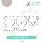 Simon Says Stamp Fable Sitting Bear Wafer Dies s1158 Always There
