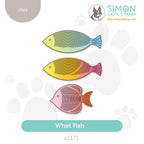 Simon Says Stamp Whirl Fish Wafer Dies s1171 Shine On