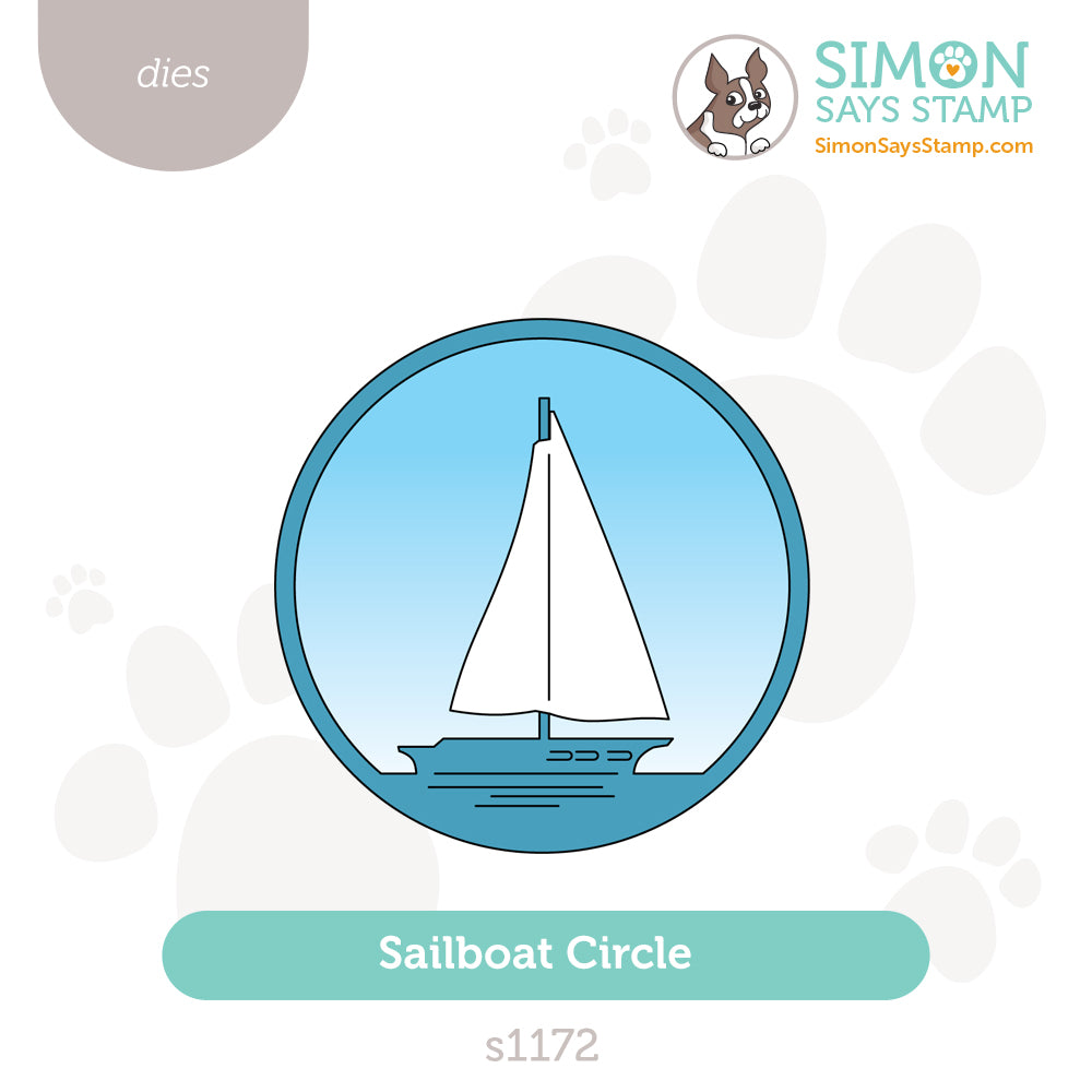 Simon Says Stamp Sailboat Circle Wafer Dies s1172 Shine On
