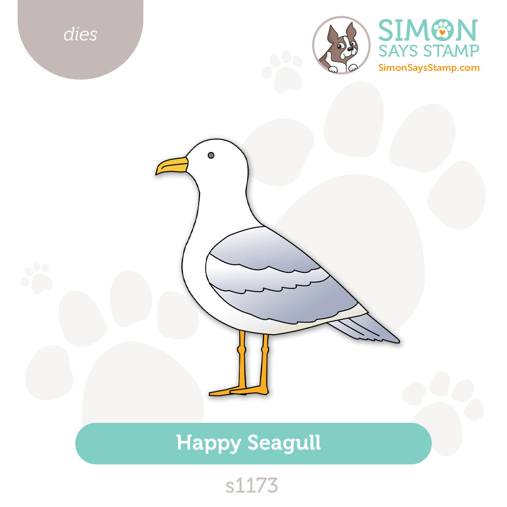 Simon Says Stamp Happy Seagull Wafer Dies s1173 Shine On